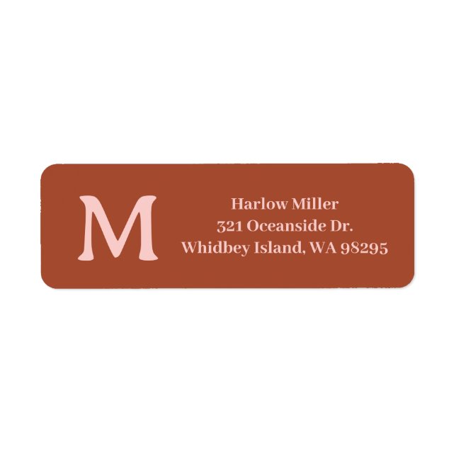 Orange Custom Monogram Burnt (Vorne)