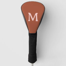 Orange Custom Monogram Burnt Golf Headcover
