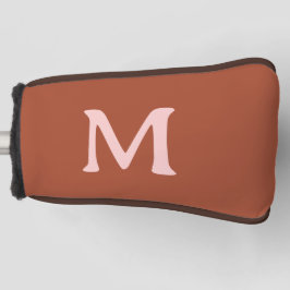 Orange Custom Monogram Burnt Golf Headcover
