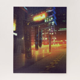 Orange Cyberpunk-Neonstadt
