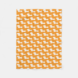 Orange Dackel Welpe Dackel Dose Blanket Fleecedecke