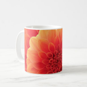 Orange Dahlia Kaffeetasse
