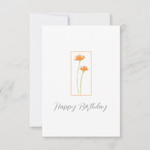 Orange Daisies Karte