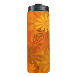 Orange Daisies Thermosbecher