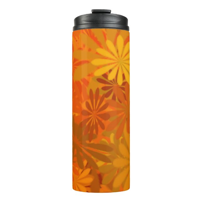 Orange Daisies Thermosbecher (Vorderseite)