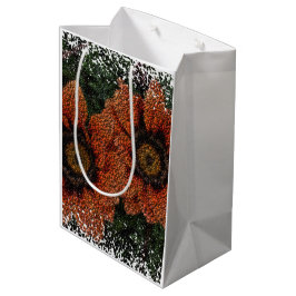 Orange Daisy Balls Geschenktasche Mittlere Geschenktüte