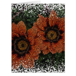 Orange Daisy Balls Grußkarte