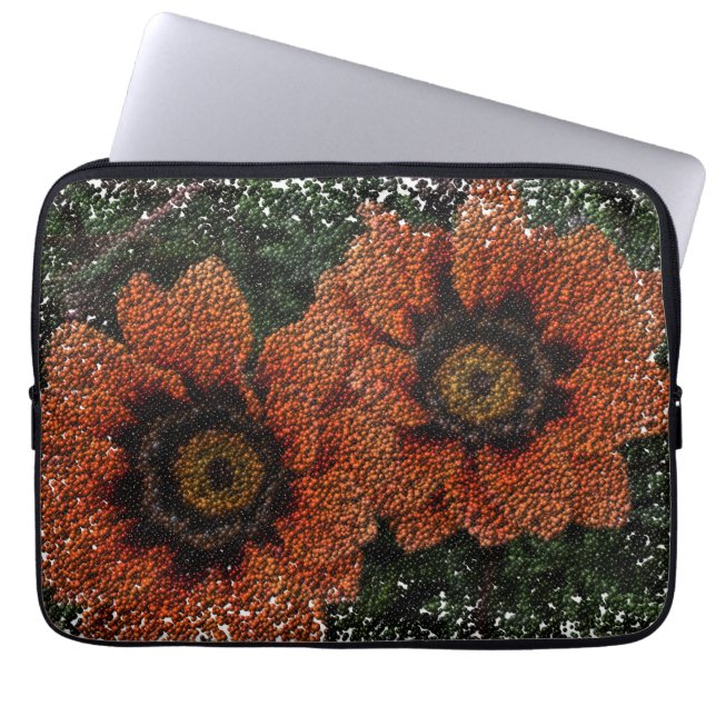 Orange Daisy Balls Laptop Sleeve (Vorderseite)