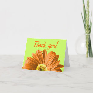 Orange Daisy Blume Vielen Dank oder Ihre ganz pers Dankeskarte