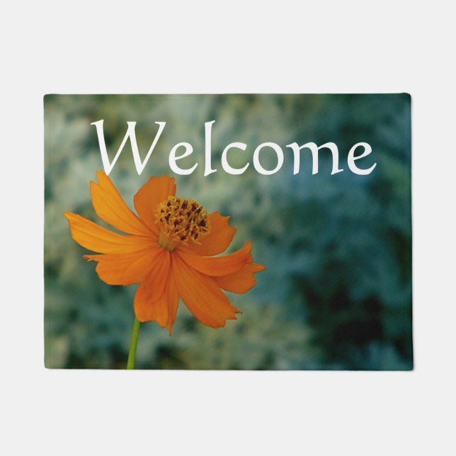 Orange daisy fußmatte (Vorderseite)