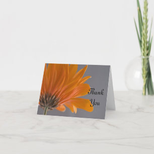 Orange Daisy sur Grey Mariage Bridesmaid Merci