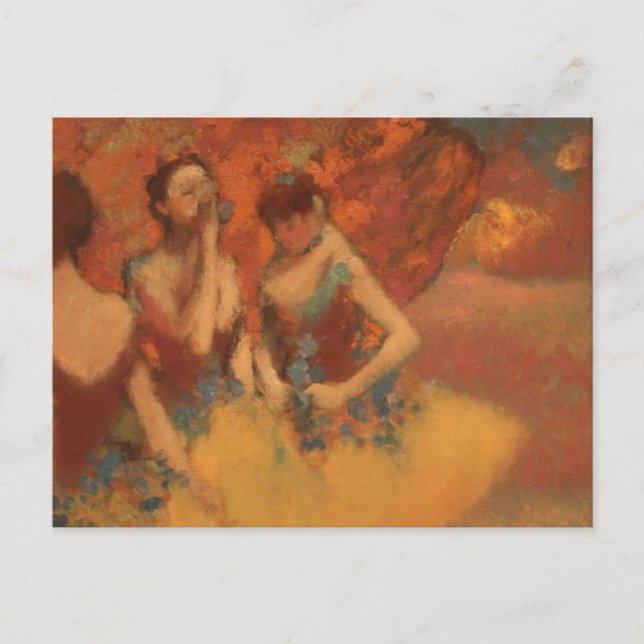 Orange Dancers Edgar Degas Postkarte (Vorderseite)