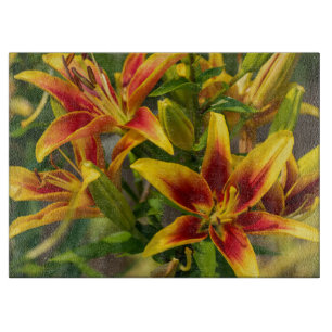 Orange Daylily Fotografie, Kanadische Schönheit Schneidebrett