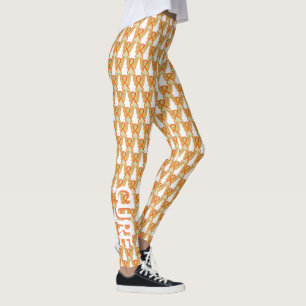 Orange de sensibilisation Ruban Angel Leggings Wor