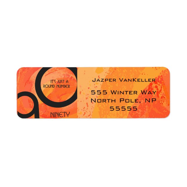 Orange Dekade 90. Geburtstag (Vorne)