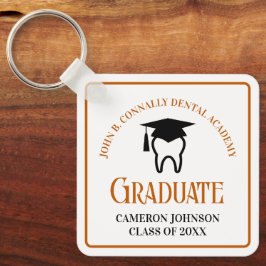 Orange Dental School Custom Abschluss Gift Schlüsselanhänger