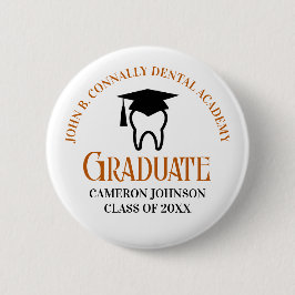Orange Dental School Custom Dentist Abschluss Button