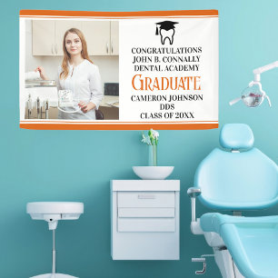 Orange Dental School Graduation Party Foto Banner