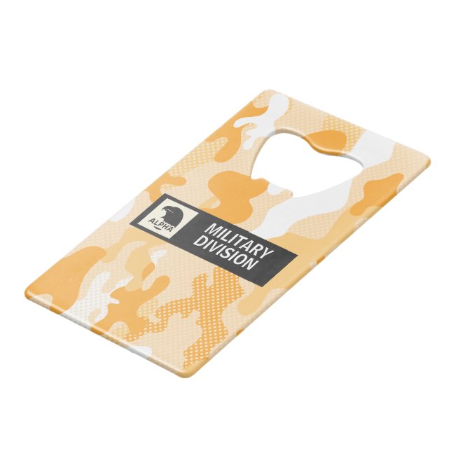 Orange Desert Camouflage Polka Dot Pattern (Devant Angle)