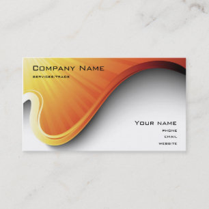 orange Design-Geschäftskarte Visitenkarte