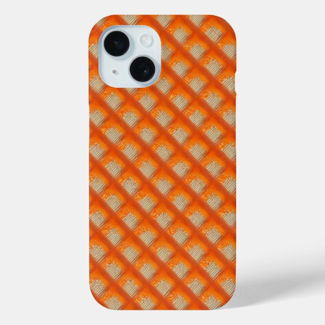 Orange Diamond Pattern Case-Mate iPhone Hülle (Rückseite)