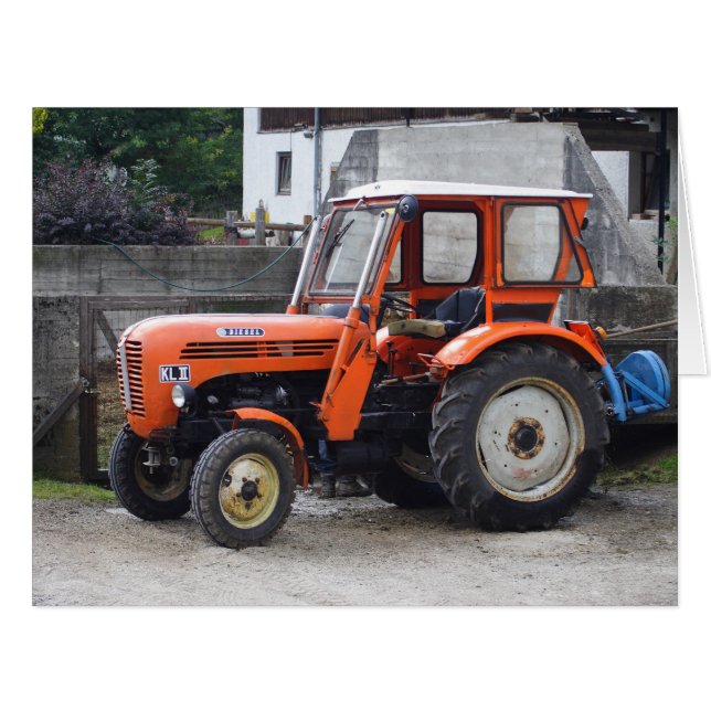 Orange Diesel Tractor Steyr KL II (Vorderseite (Horizontal))