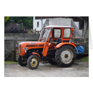 Orange Diesel Tractor Steyr KL II
