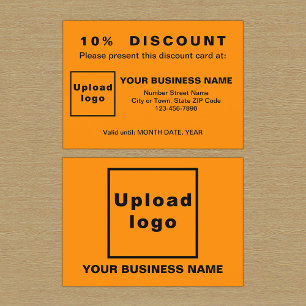 Orange Discount Card Rabattkarte