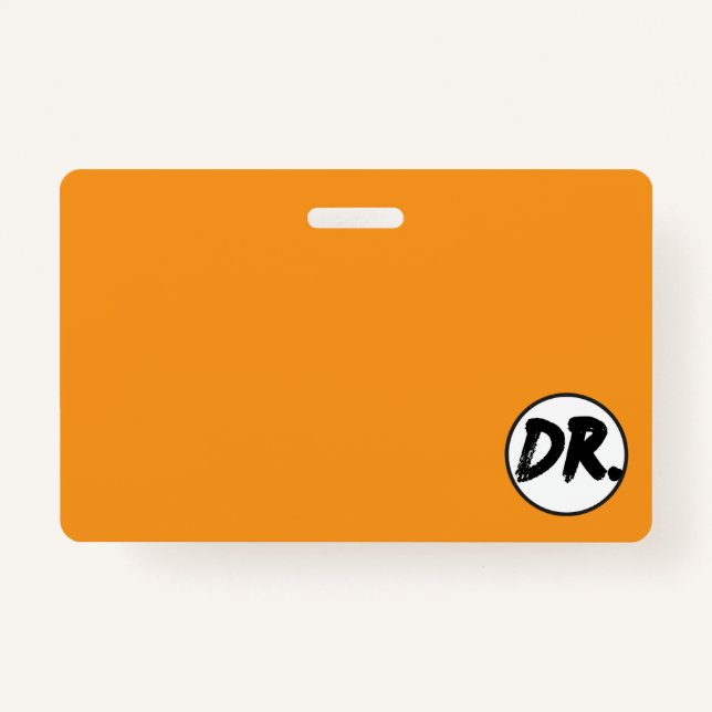 Orange DR. Logo Phone case Ausweis (Vorderseite)