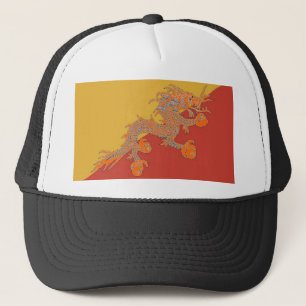 Orange Dragon Hat Truckerkappe