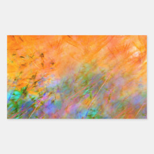 Orange Dreamscape Rechteckiger Aufkleber