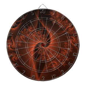 Orange-Drehung-Dartboard brennen Dartscheibe