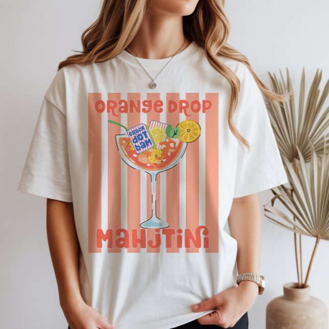 Orange Drop Martini Mahjong T-Shirt (Von Creator hochgeladen)