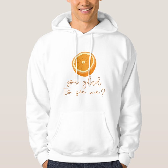 Orange du willst mich sehen? hoodie (Vorderseite)