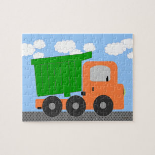 Orange Dumb Truck Digitale Kunst