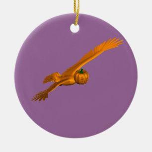 Orange Eagle Keramikornament