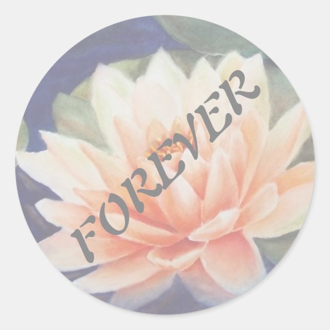 ORANGE EAU LILY MARIAGE STICKERS (Devant)