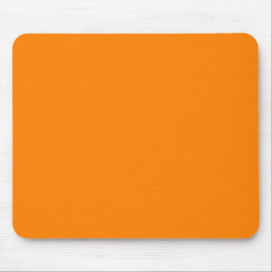Orange Einfarbig Minimalistisch Mousepad
