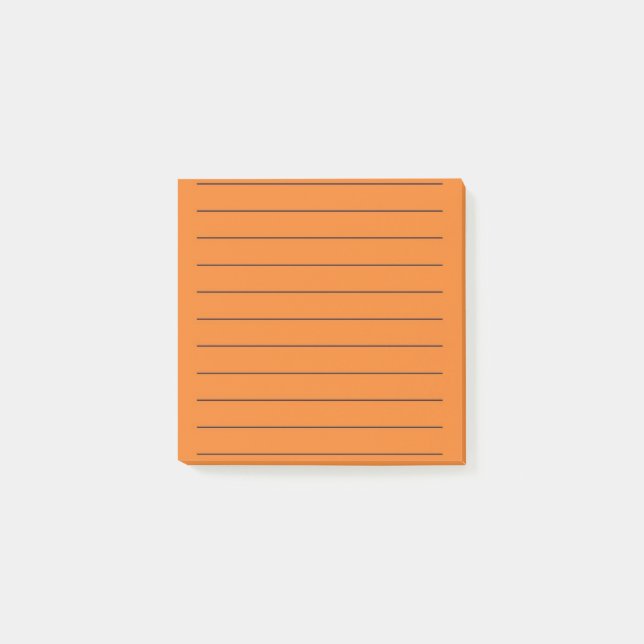 Orange Elegant Stationery Post-it Klebezettel (Vorderseite)