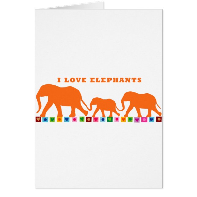 Orange Elephants Walking (Vorne)