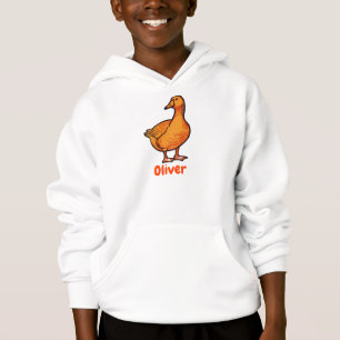 Orange Enten Kinder Hoodie