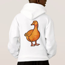 Orange-Enten-Kinder-T-Shirt – Süßes und verspielte