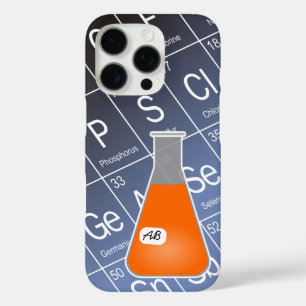 Orange Erlenmeyer Flask (mit Initials) Chemie title_seo2
