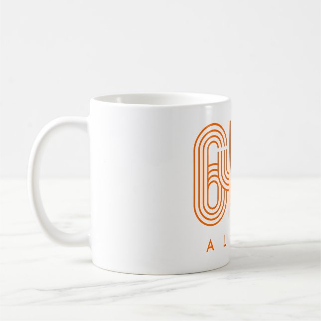 Orange et blanc 6453 ALUMNI Mug (Gauche)