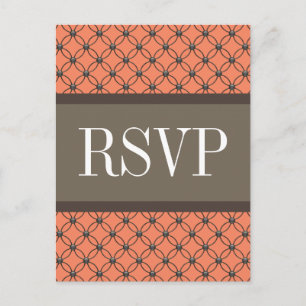 Orange Extravagant Lattice UAWG Postkarte