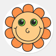Orange Face Blume