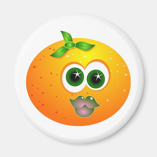 Orange Face Magnet (Vorne)