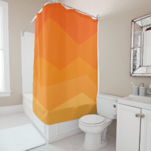 Orange Fade Duschvorhang