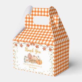 Orange Fall Pumpkin Patch Birthday Party Fevor Box Geschenkschachtel