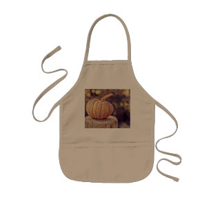 Orange Fall Pumpkin Vintage Erntedank Malerei Kinderschürze